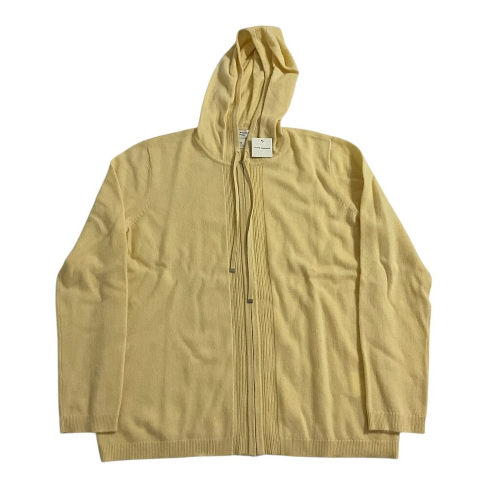 Club Monaco Pale Yellow Zip Hoodie